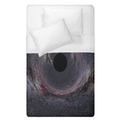 Black Hole Blue Space Galaxy Star Duvet Cover (Single Size)