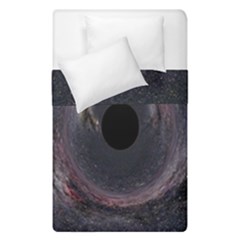Black Hole Blue Space Galaxy Star Duvet Cover Double Side (Single Size)