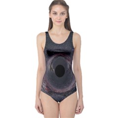 Black Hole Blue Space Galaxy Star One Piece Swimsuit