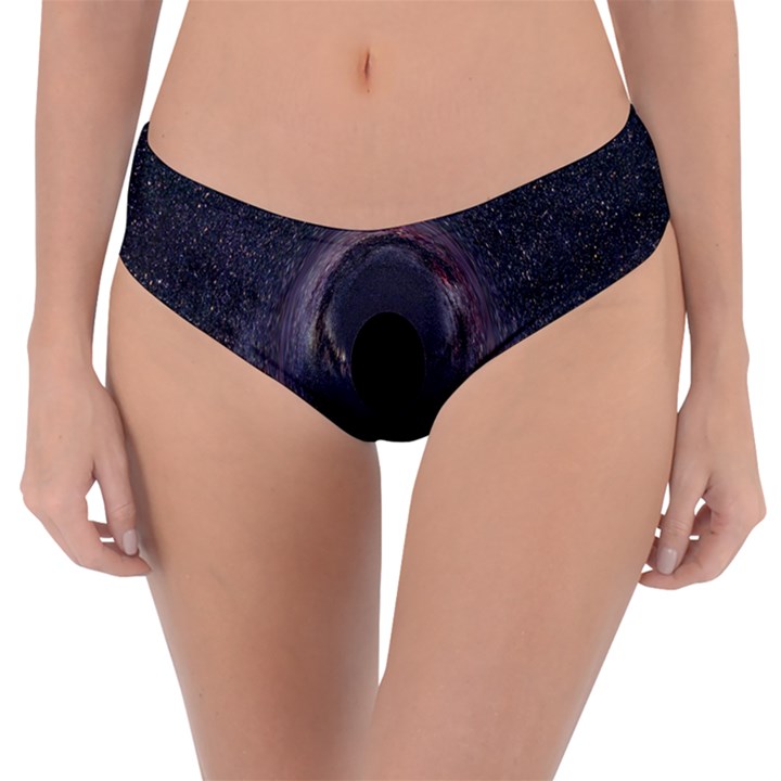 Black Hole Blue Space Galaxy Star Reversible Classic Bikini Bottoms