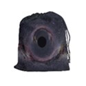 Black Hole Blue Space Galaxy Star Drawstring Pouches (Extra Large) View1