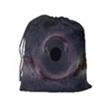 Black Hole Blue Space Galaxy Star Drawstring Pouches (Extra Large) View2