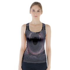Black Hole Blue Space Galaxy Star Racer Back Sports Top by Mariart