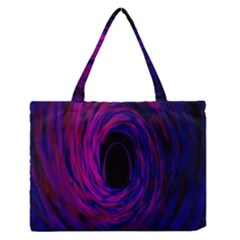 Black Hole Rainbow Blue Purple Zipper Medium Tote Bag by Mariart