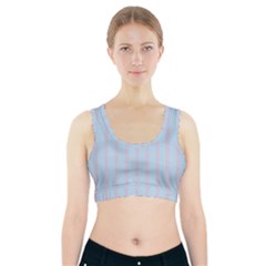 Bleu Pink Line Vertical Sports Bra With Pocket