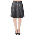 Black Rays Light Stars Space Velvet High Waist Skirt View1