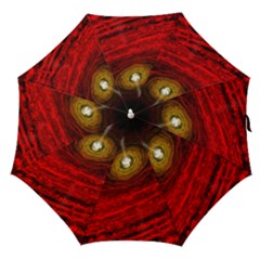 Black Red Space Hole Straight Umbrellas