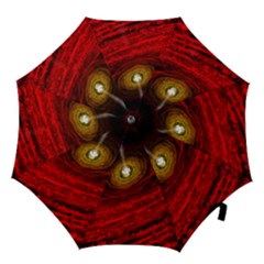 Black Red Space Hole Hook Handle Umbrellas (large)