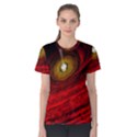 Black Red Space Hole Women s Cotton Tee View1