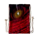 Black Red Space Hole Drawstring Bag (Small) View2