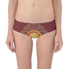 Badge Gilding Sun Red Oriental Classic Bikini Bottoms