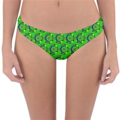 Abstract Art Circles Swirls Stars Reversible Hipster Bikini Bottoms by Nexatart