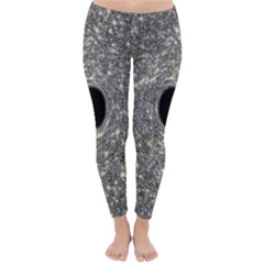 Black Hole Blue Space Galaxy Star Light Classic Winter Leggings by Mariart