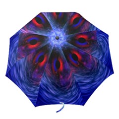 Blue Red Eye Space Hole Galaxy Folding Umbrellas