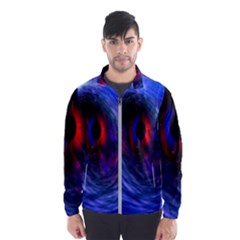 Blue Red Eye Space Hole Galaxy Wind Breaker (men) by Mariart