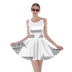 Recycling Generosity Consumption Skater Dress by Nexatart