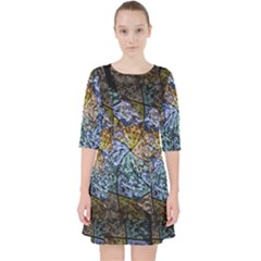 Multi Color Tile Twirl Octagon Pocket Dress by Nexatart