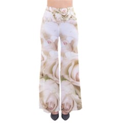 Pastel Roses Antique Vintage Pants by Nexatart