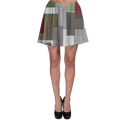 Decor Painting Design Texture Skater Skirt