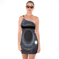 Brightest Cluster Galaxies And Supermassive Black Holes One Soulder Bodycon Dress