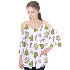 Ginger cookies Christmas pattern Flutter Tees