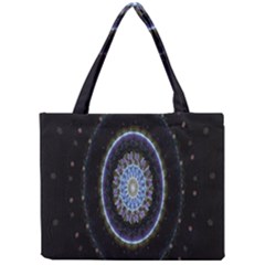 Colorful Hypnotic Circular Rings Space Mini Tote Bag by Mariart