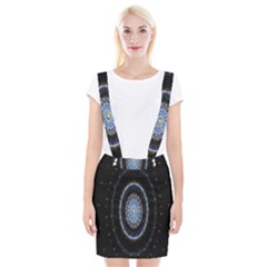 Colorful Hypnotic Circular Rings Space Braces Suspender Skirt by Mariart