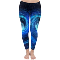 Blue Black Hole Galaxy Classic Winter Leggings