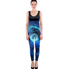 Blue Black Hole Galaxy Onepiece Catsuit