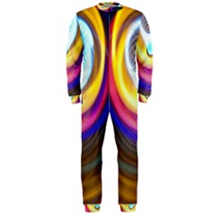 Colorful Glow Hole Space Rainbow Onepiece Jumpsuit (men)  by Mariart