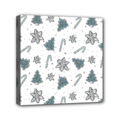 Ginger cookies Christmas pattern Mini Canvas 6  x 6 