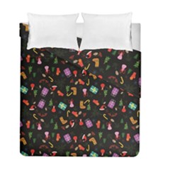 Christmas Pattern Duvet Cover Double Side (full/ Double Size) by Valentinaart