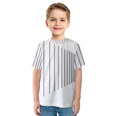 Fence Line Black Kids  Sport Mesh Tee