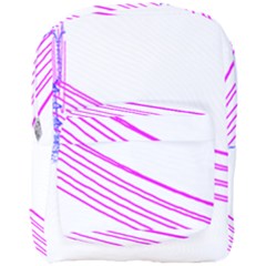 Electricty Power Pole Blue Pink Full Print Backpack