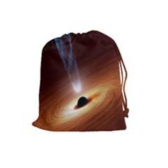 Coming Supermassive Black Hole Century Drawstring Pouches (large)  by Mariart