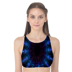 Exploding Flower Tunnel Nature Amazing Beauty Animation Blue Purple Tank Bikini Top