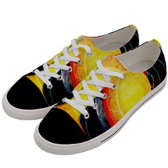 Cross Section Earth Field Lines Geomagnetic Hot Women s Low Top Canvas Sneakers by Mariart