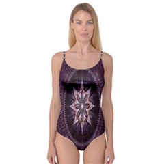 Flower Twirl Star Space Purple Camisole Leotard 