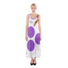 Fruit Grape Purple Sleeveless Maxi Dress by Mariart