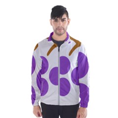 Fruit Grape Purple Wind Breaker (men) by Mariart