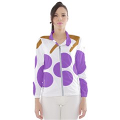 Fruit Grape Purple Wind Breaker (women) by Mariart