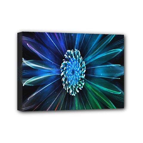 Flower Stigma Colorful Rainbow Animation Space Mini Canvas 7  x 5 