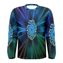 Flower Stigma Colorful Rainbow Animation Space Men s Long Sleeve Tee