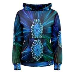 Flower Stigma Colorful Rainbow Animation Space Women s Pullover Hoodie