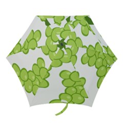 Fruit Green Grape Mini Folding Umbrellas by Mariart