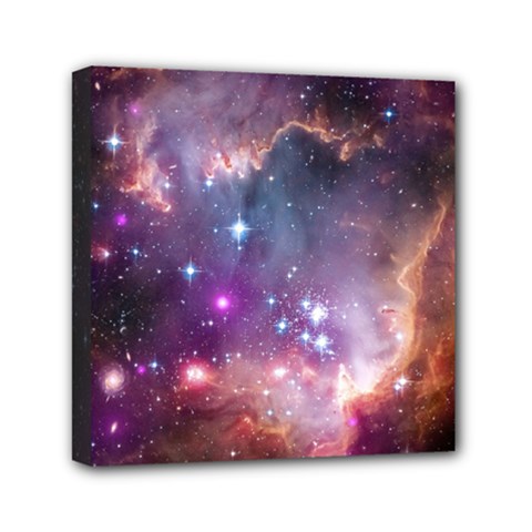 Galaxy Space Star Light Purple Mini Canvas 6  X 6 