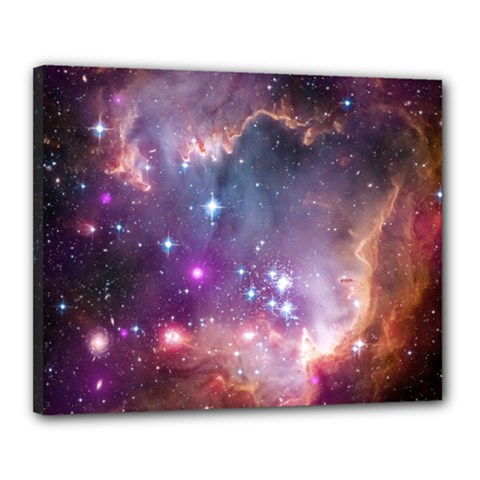 Galaxy Space Star Light Purple Canvas 20  x 16 