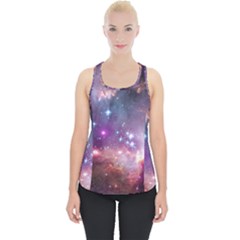 Galaxy Space Star Light Purple Piece Up Tank Top