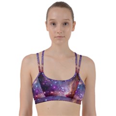 Galaxy Space Star Light Purple Line Them Up Sports Bra