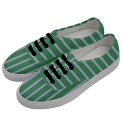 Green Line Vertical Men s Classic Low Top Sneakers